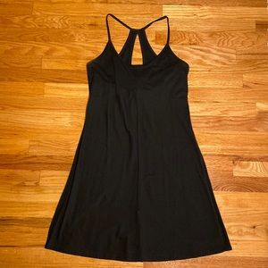 Patagonia Organic Cotton Dress, size large, black, built in support bra